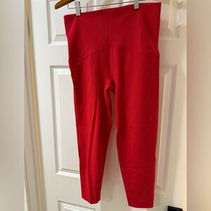 SPANX Bootyboost Full Length Vibrant Red Leggings